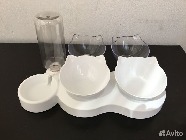 Кормушка для кошек с поилкой