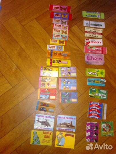 Обертки от жевательных резинок