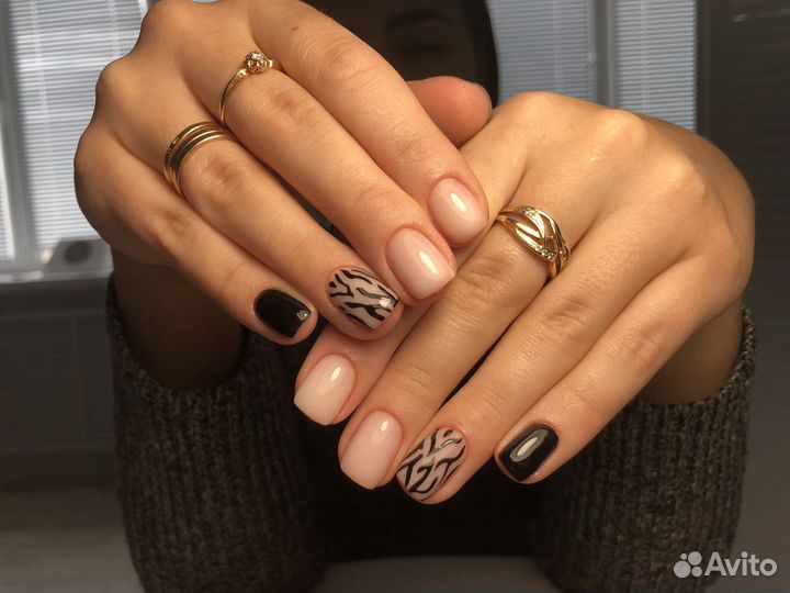 Маникюр, гель лак, наращивание