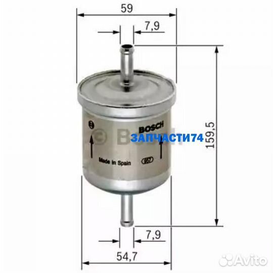 Фильтр топливный,bosch