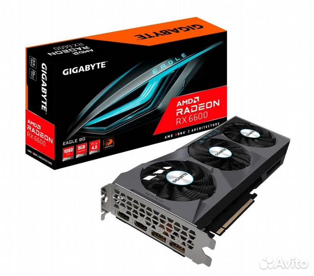 Новая Видеокарта Gigabyte Radeon RX 6600 8 гб