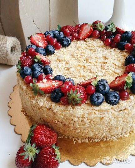 Домашний торт наполеон на заказ