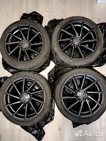 Литые диски r17 4x100 vossen вертушки купить в Федоровском | Авито