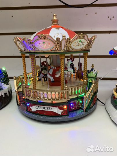 Светодиодная новогодняя световая музыка, вращающий