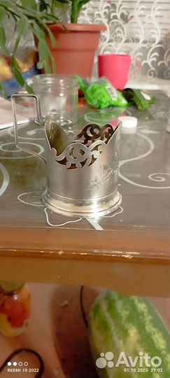 Подстаканник серебро 875 115 грамм