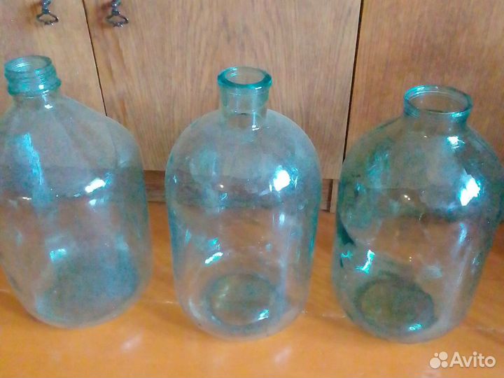 Бутыль стеклянная 20 литров и 10 литров