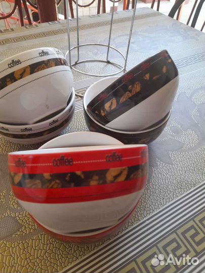 Керамическая посуда. Ширина 13 см,высота 7 см