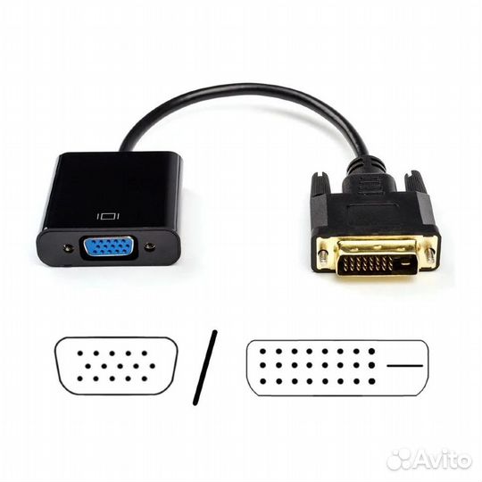 Конвертер DVI-D (M) ) VGA (F) 3-98420