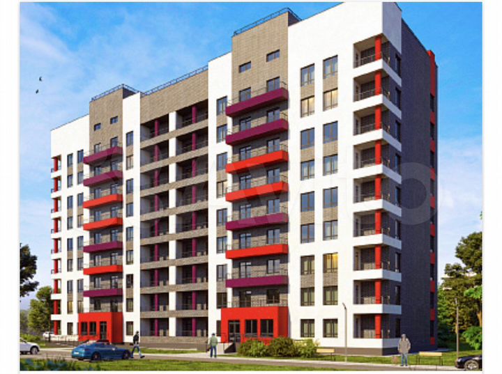 1-к. квартира, 44 м², 6/9 эт.