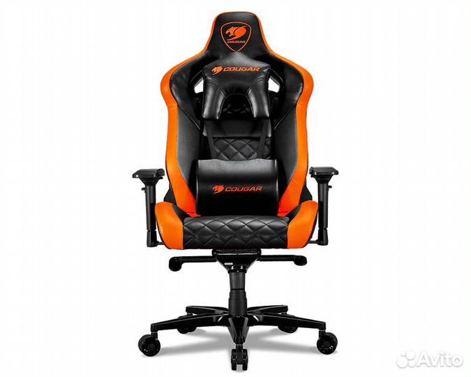 Кресло компьютерное игровое Cougar titan Black-Ora