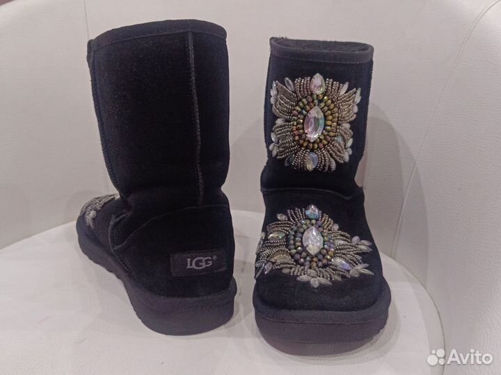 Угги женские натуральная замша и мех