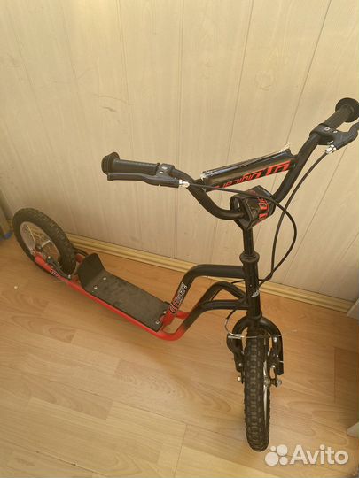 Самокат детский внедорожный с большими колесами