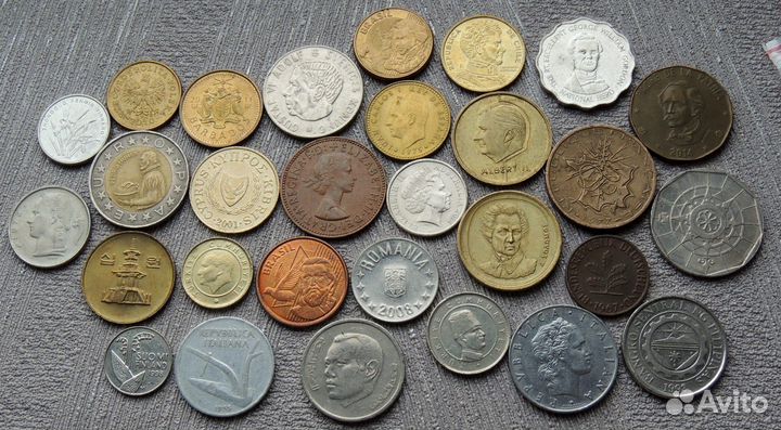 Иностранные монеты 2-х категорий