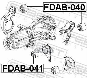 Сайлентблок задн дифференциала ford explorer V TUB