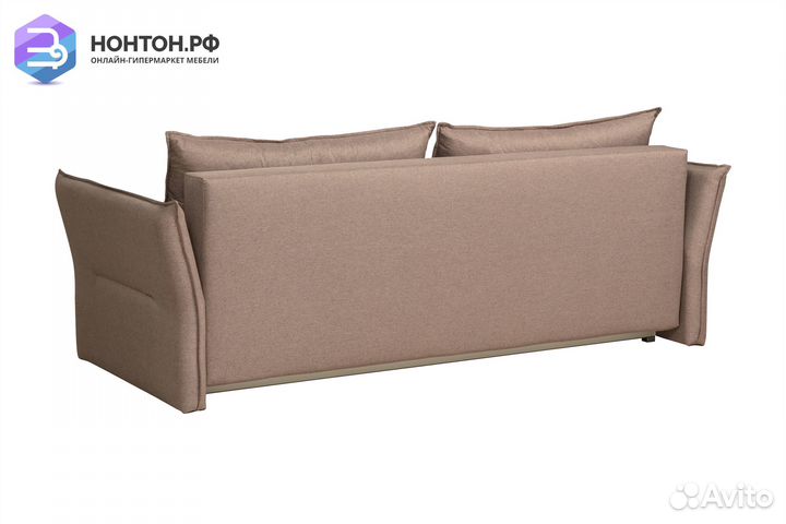 Диван еврокнижка Бруклин 3-х местный светло-коричн