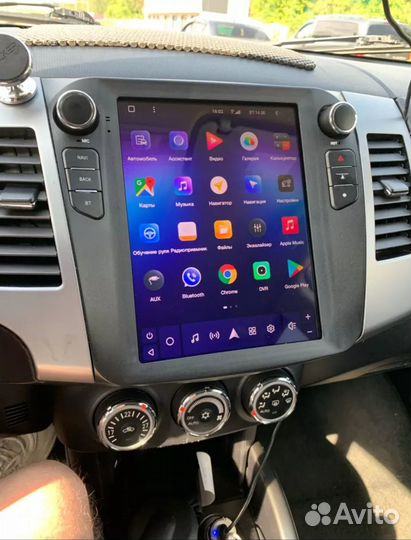 Магнитола Mitsubishi Outlander Тесла андроид