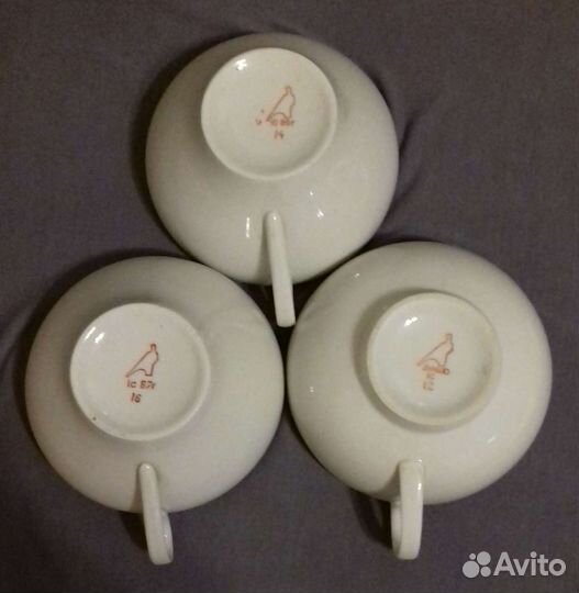 Чайные пары -Вербилки, Дулевский фарфоровы