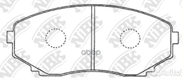 Колодки NiBK PN5376 PN5376 NiBK