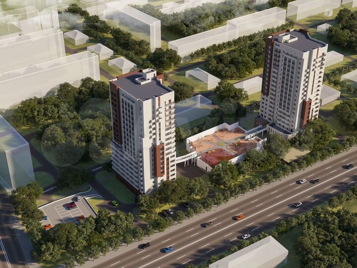 1-к. квартира, 49,1 м², 7/19 эт.