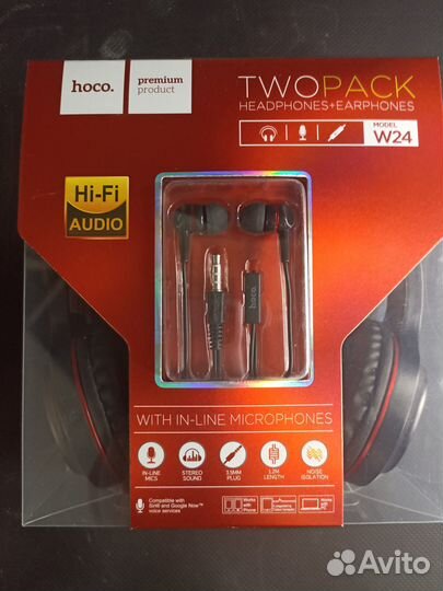 Наушники hoco w24
