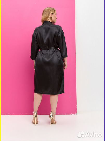 Шелковый халат женский