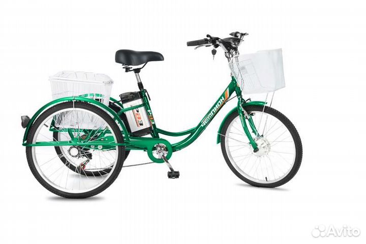 Трехколесный электровелосипед рвз