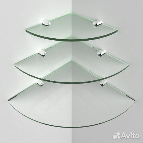 Стеклянные полки - закаленное стекло