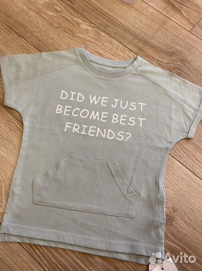 Новая Футболка детская хлопок 100