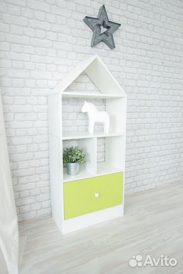 Стеллаж домик для игрушек