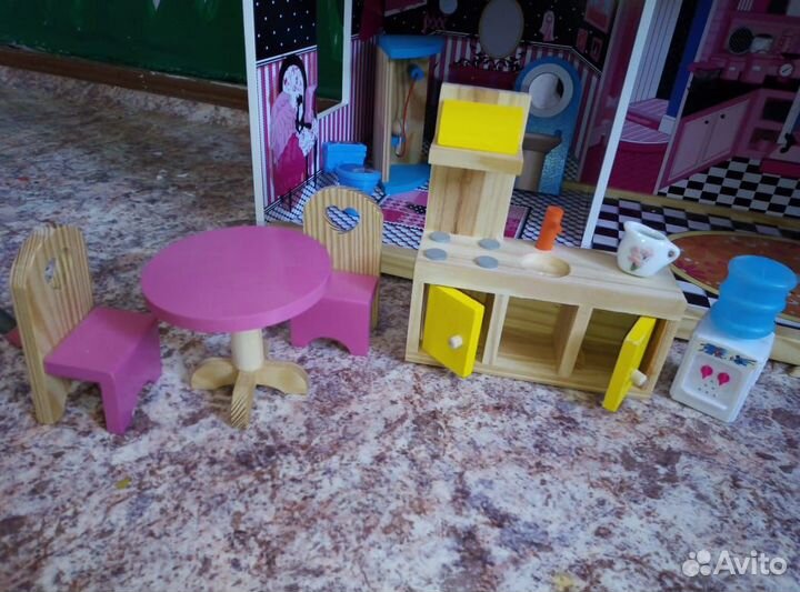 Большой дом Барби+мебель