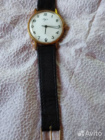 Часы Луч позолоченые аи10+,ссср
