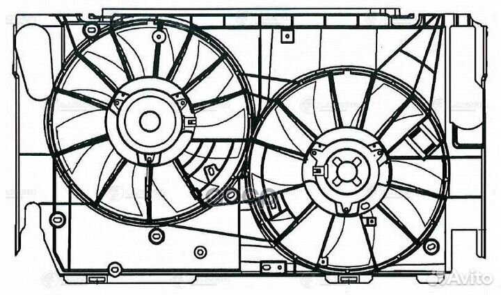 Вентилятор радиатора Toyota RAV 4 (06) 2.0i (2