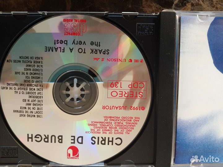 CD Chris DE Burgh Первые прессы Англия