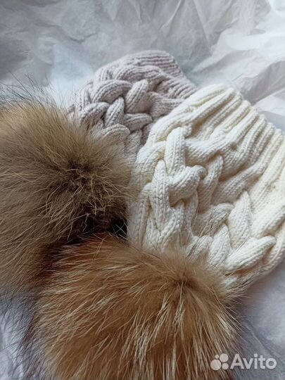 Шапка ручной вязки