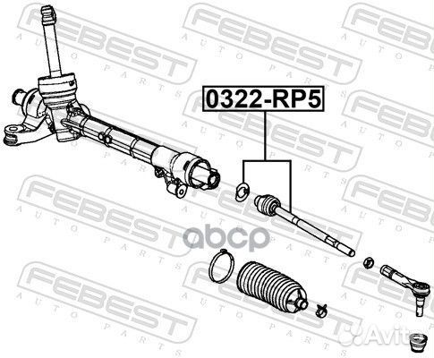 Тяга рулевая 0322RP5 0322RP5 Febest