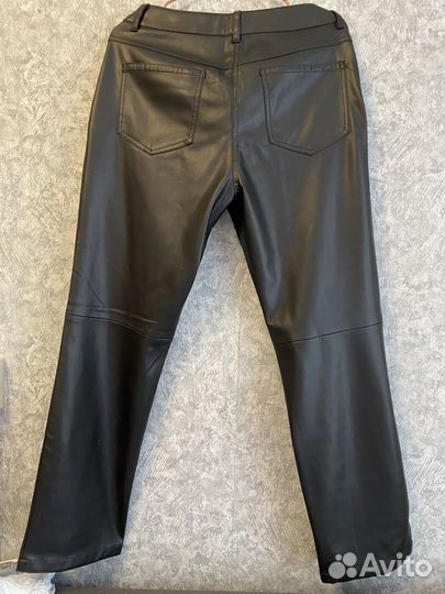 Кожаные брюки женские 48 50