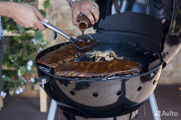 Угольный гриль char-broil kettleman