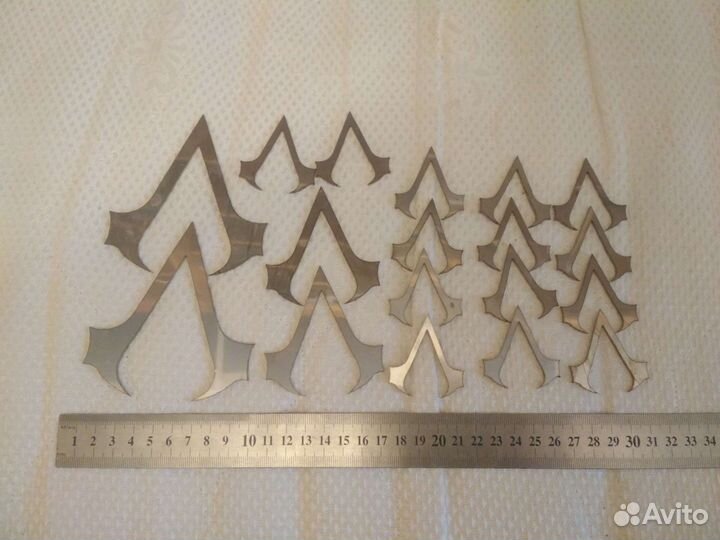 Игровые эмблемы из 2мм нержавейки