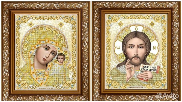 Наборы Венчальная пара серебро, золото (2 шт)