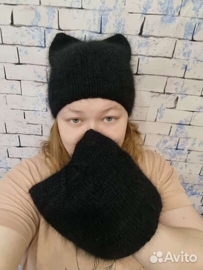 Шапка с ушками