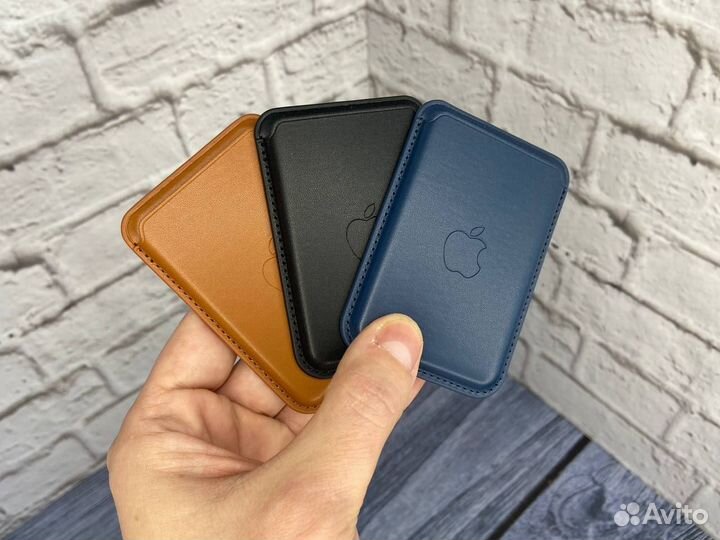 Кожаный картхолдер Apple Wallet визитница