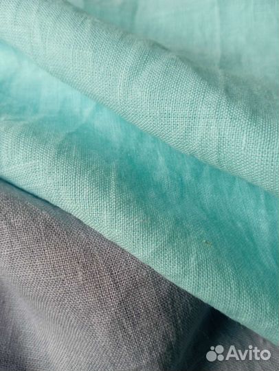 Ткань лен натуральный умягченный