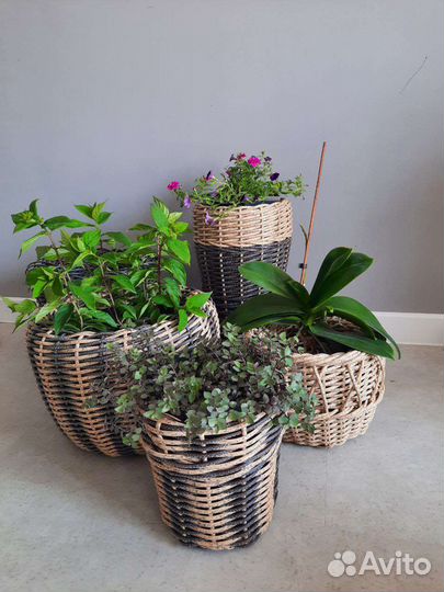 Кашпо из ротанга 12л