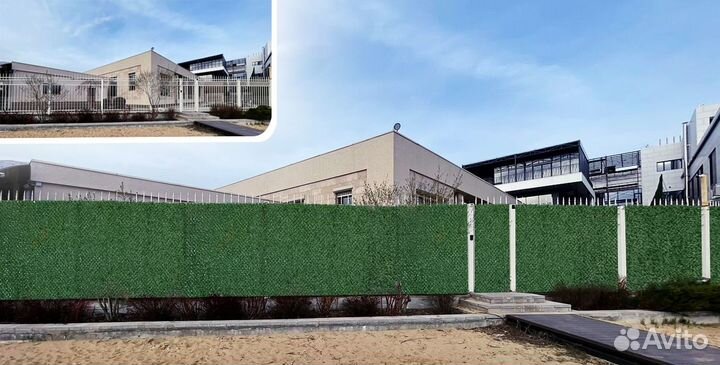 Сетка зеленая для забора - высота 1,5 метра