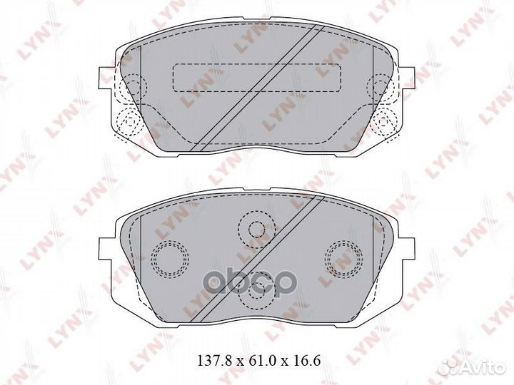 Колодки тормозные дисковые перед BD3621 LYN