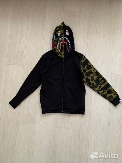 Толстовка на молнии Bape Shark Camo