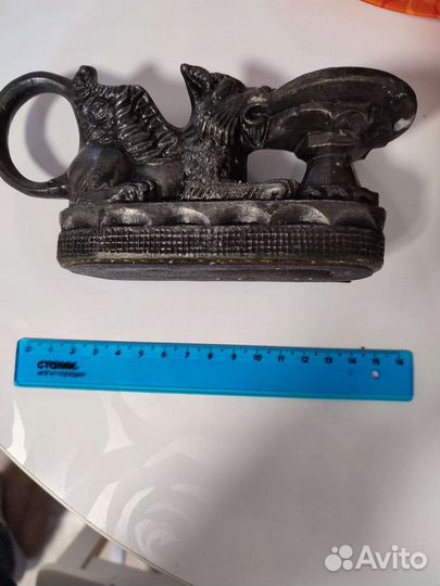 Подсвечник грифон 1980 годы, силумин