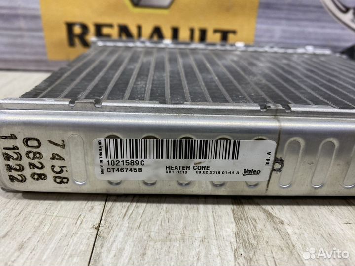 Радиатор отопителя печки renault kaptur