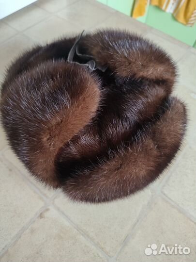 Шапка ушанка из норки