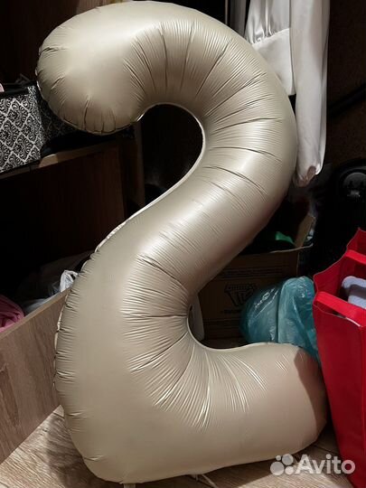 Цифра 2, фольгированная